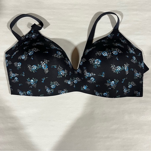 Knix x Anna Sui WingWoman Black Floral Contour Bra 36DD - Picture 1 of 12